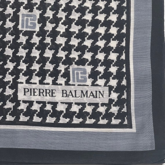 Pierre Balmain Vintage Handkerchief 23x23  inches - image 3