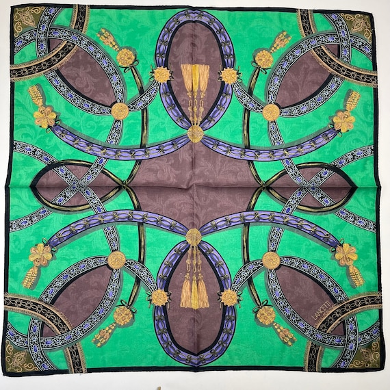 LANCETTI Vintage Handkerchief 22 x 22 inches - image 1