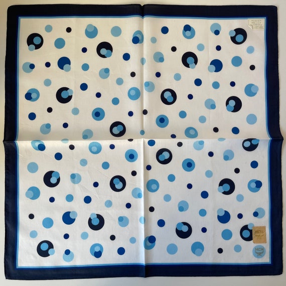 MCM Vintage Handkerchief 19 x 19 inches - image 1