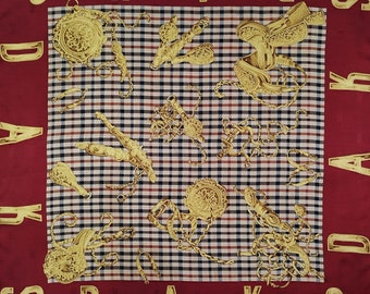 DAKS London Vintage Collection Silk Scarf 34 X 34 Inches - Etsy