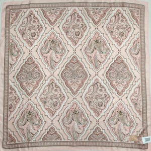 Luciano Soprani vintage silk scarf 34 x 34 inches