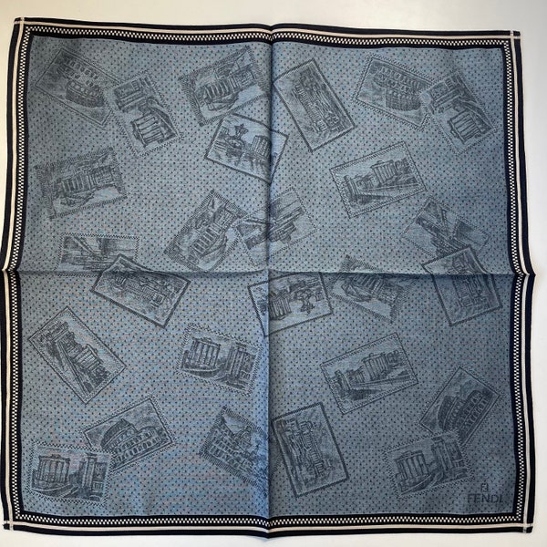 FENDI Vintage Handkerchief 18 x 18 inches