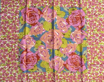 Bufanda de seda vintage Jim Thompson de 32 x 32 pulgadas