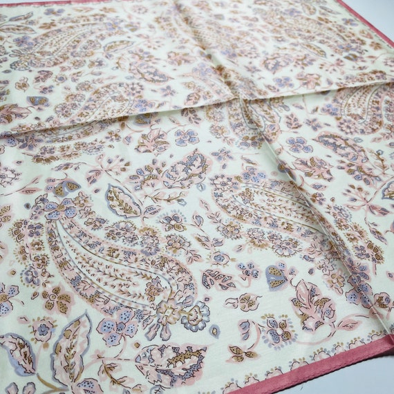 HANAE MORI Vintage handkerchief 22 x 22 inches - image 3