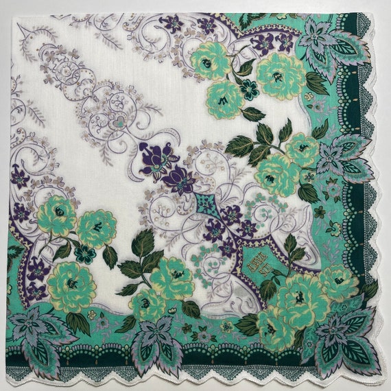 Anna Sui Vintage Handkerchief 22 x 22 inches - image 2