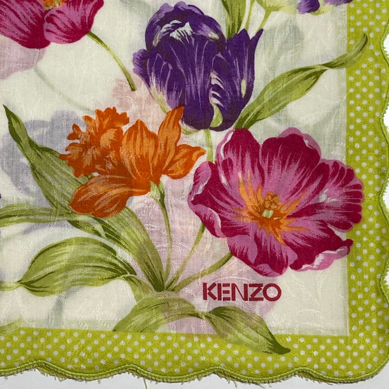 KENZO Vintage handkerchief 19 x 19 inches