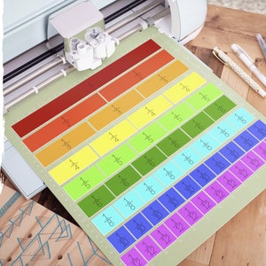 gebrochenes Streifen SVG-Vorlage: Mathe-Klassenzimmer Manipulativ (Cricut Cut Datei)