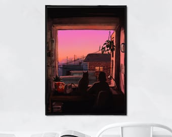afterhours- sunset poster