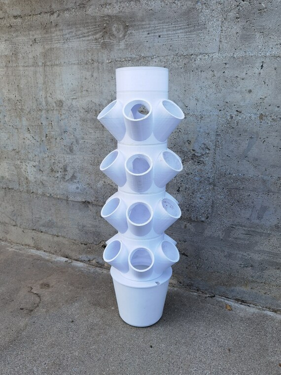 Hydroponic Tower holds 24 Plants 3d Printed With PLA Etsy