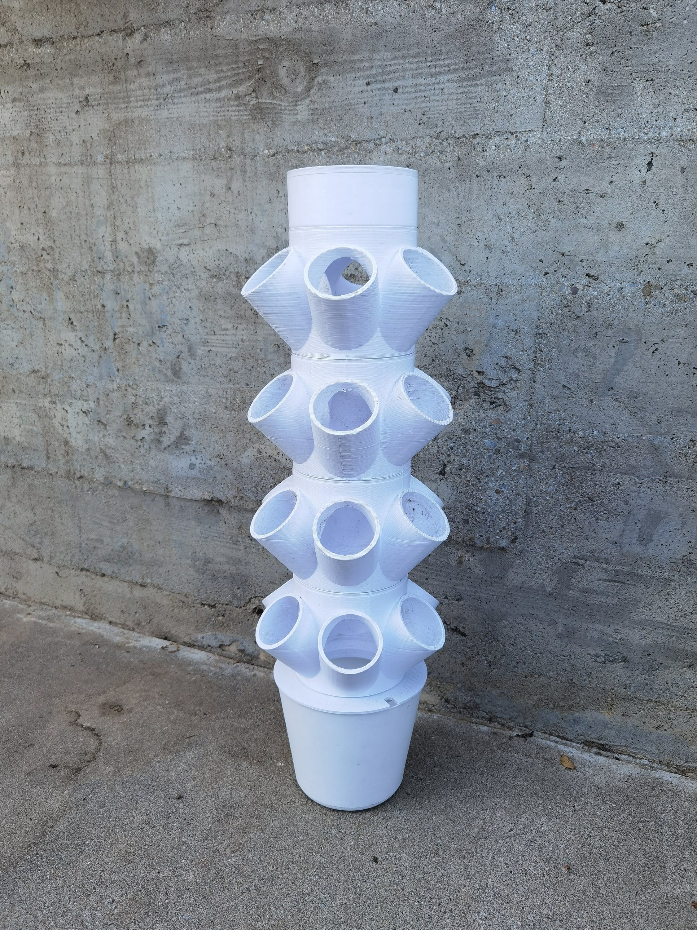 Buy Hydroponic Tower holds 24 Plants 3d Printed With PLA Online in