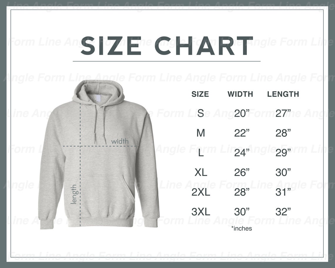 Size Chart Fruit Of The Loom