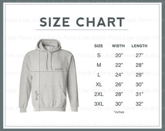 Frucht des Webstuhls 996MR Hoodie Unisex Größe Diagramm herunterladen minimal modernes Design für E-Commerce printful Printify POD