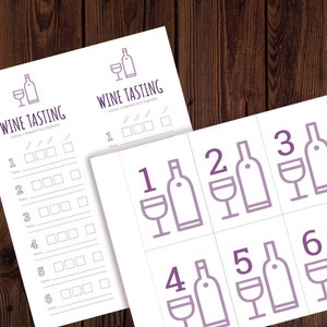 Printable Wine Tasting Party Kit | Blind Wine Tasting, Wine Tasting ...