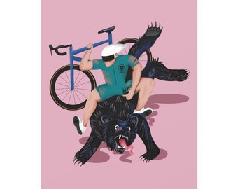 Lets Ride! Cycling Print