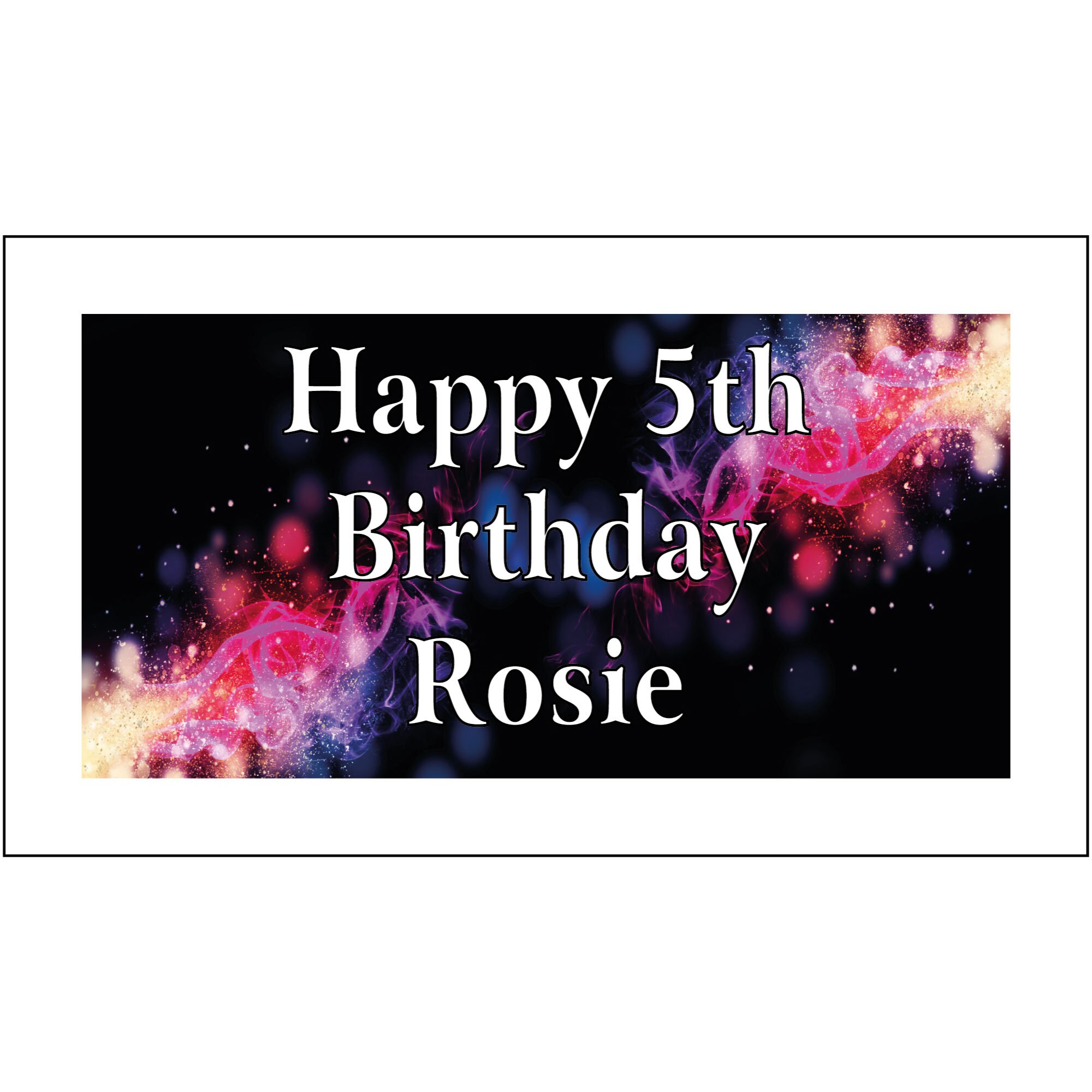 Personalised glitter design banner Etsy