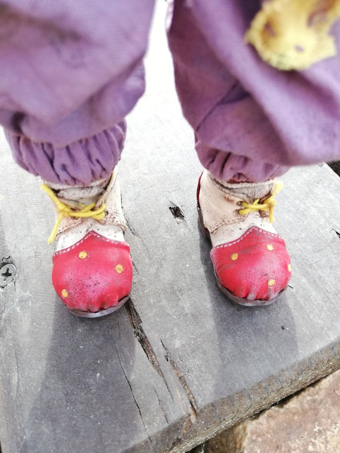 DIY shoes for dolls clown shoes video tutorial shoes Etsy