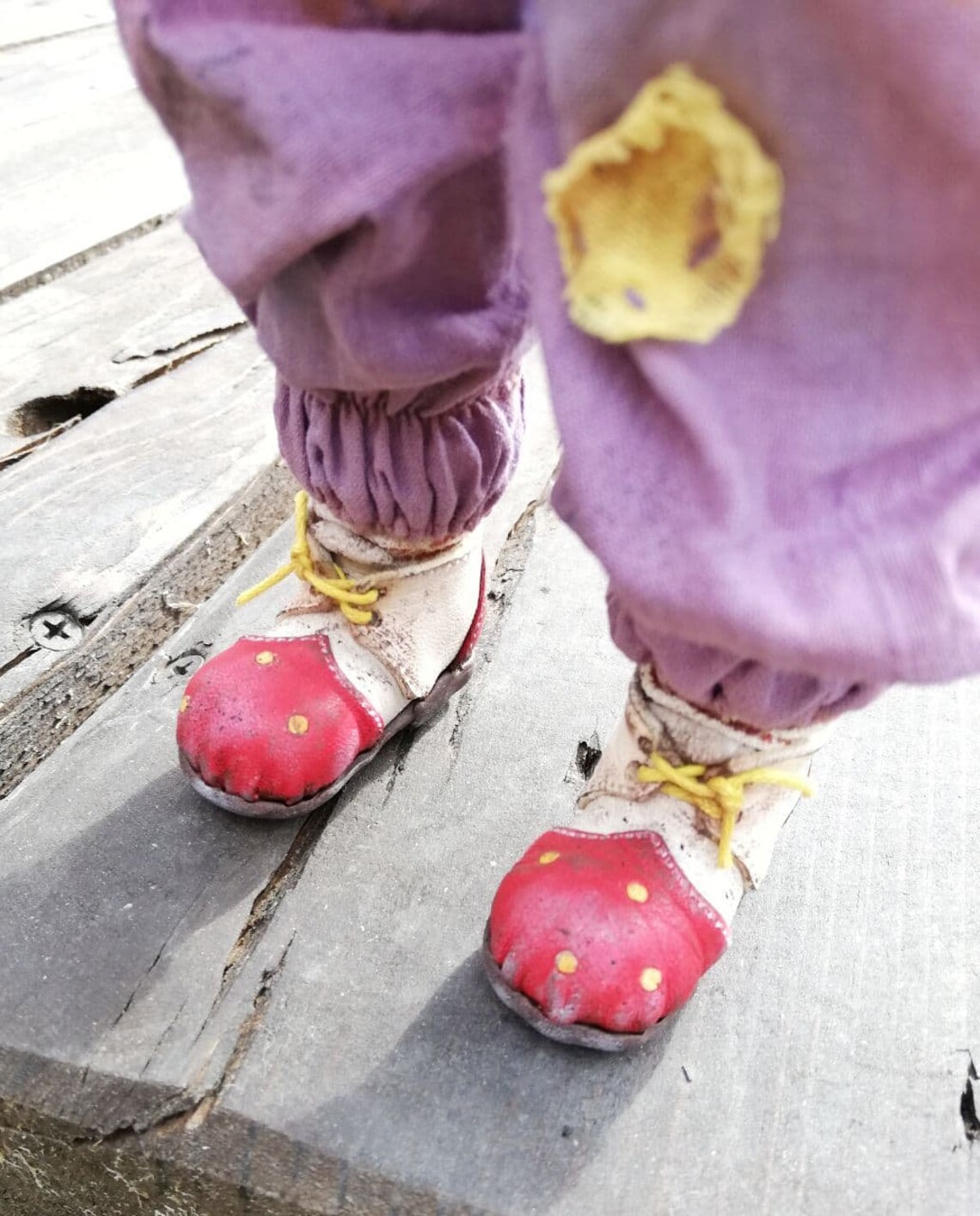 DIY shoes for dolls clown shoes video tutorial shoes Etsy
