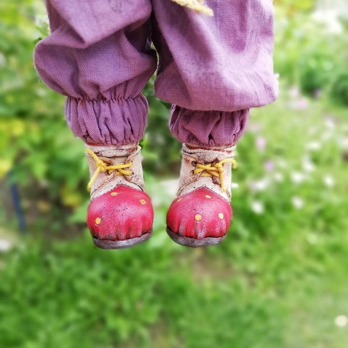 DIY shoes for dolls clown shoes video tutorial shoes Etsy