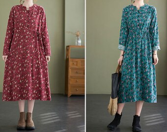 Handgemachte Damen Weiche Baumwolle Leinen Kleidung Floral | Etsy Schweiz