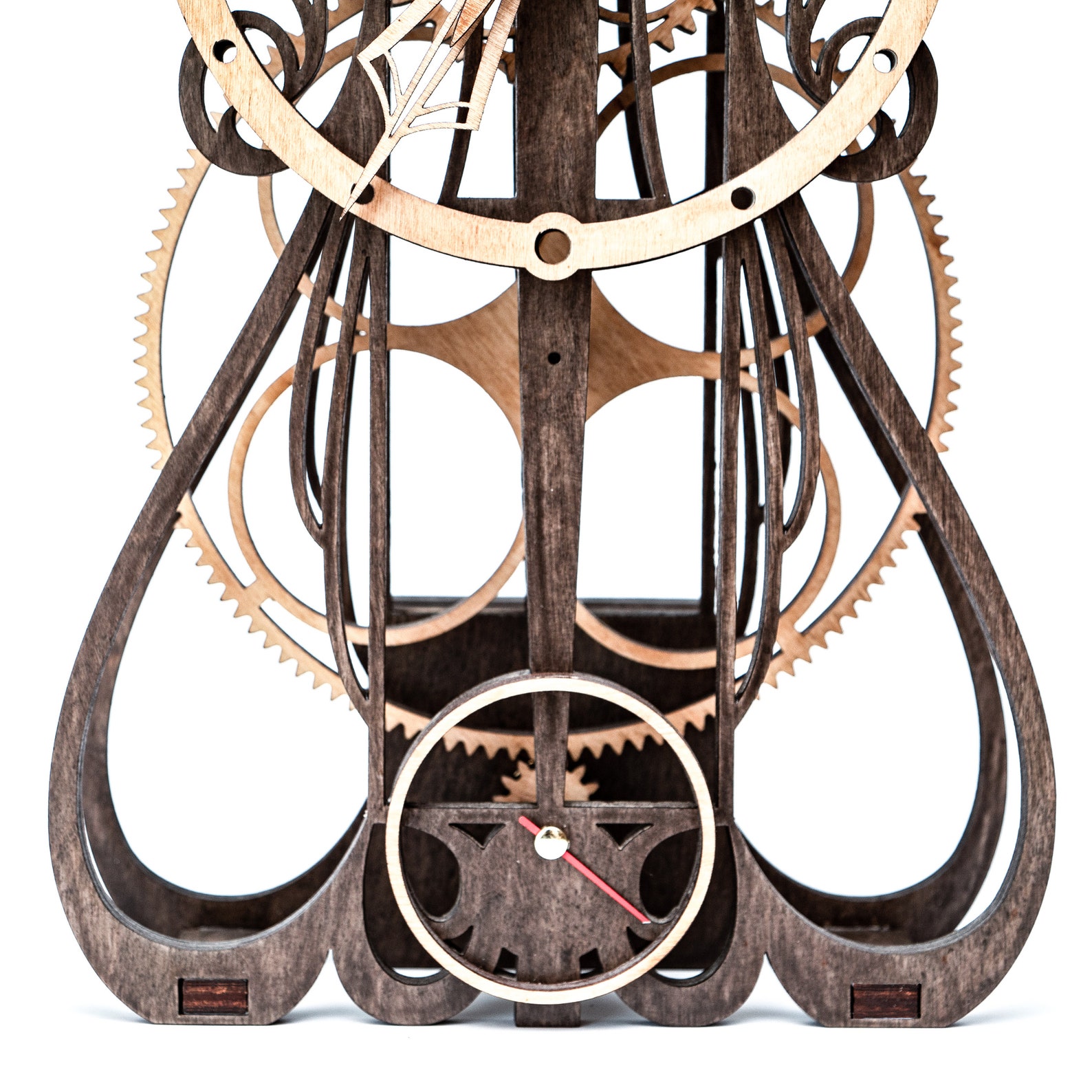 DIY clock kit wooden mechanical clock desk clock GOTHIC. Etsy