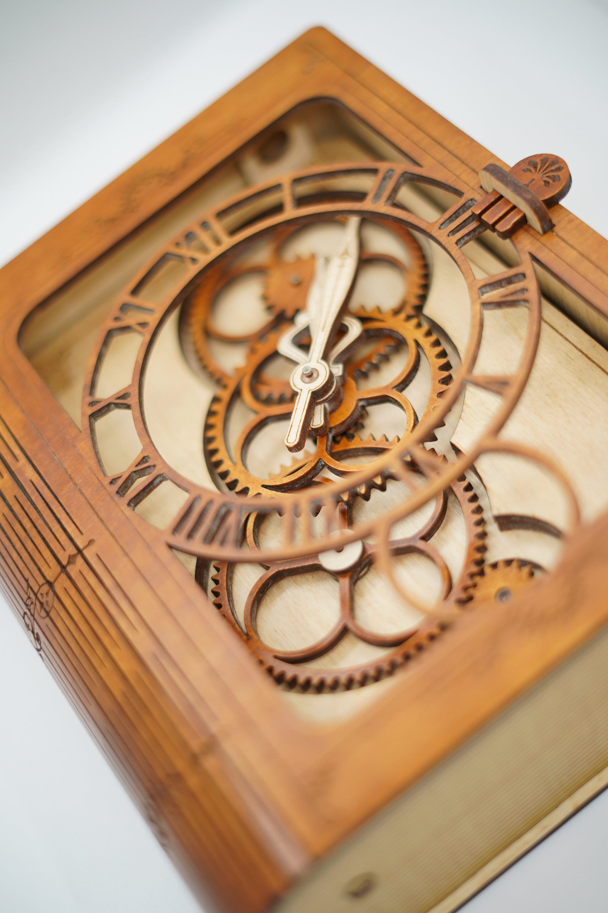 Designer wood clock Mechanical wall clock Exclusive desk or Etsy