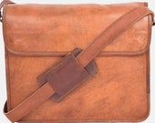 13 inch Leather Messenger Bag Brown Leather Bag Leather Messenger Leather Briefcase medium size bag