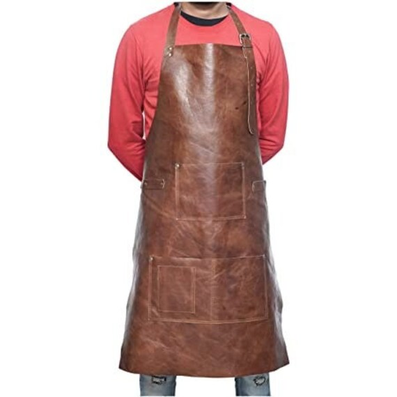 Real Brown Leather Apron for Blacksmiths Tradesmen Artisans Etsy