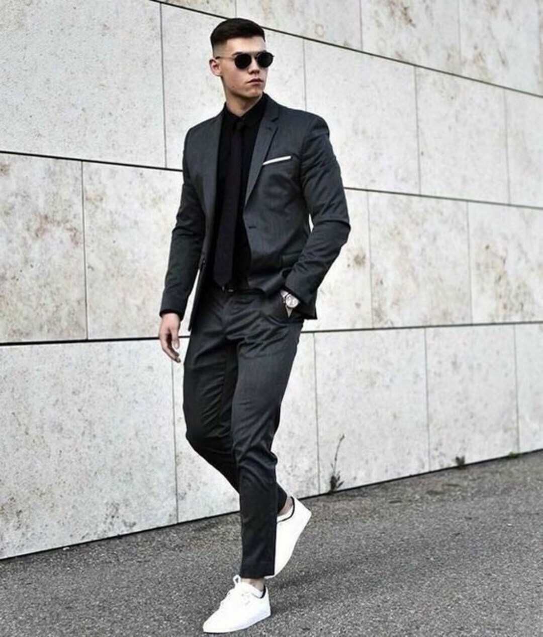 Men Black Suit Beach Wedding Suit Groom Wear Suit Wedding Suit Etsy 