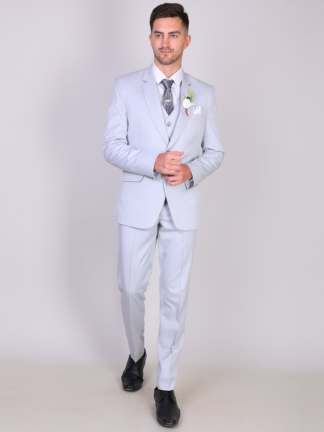 Bespoke Suitmen Light Blue 2 Piece Suit for Weddinggrooms & Etsy