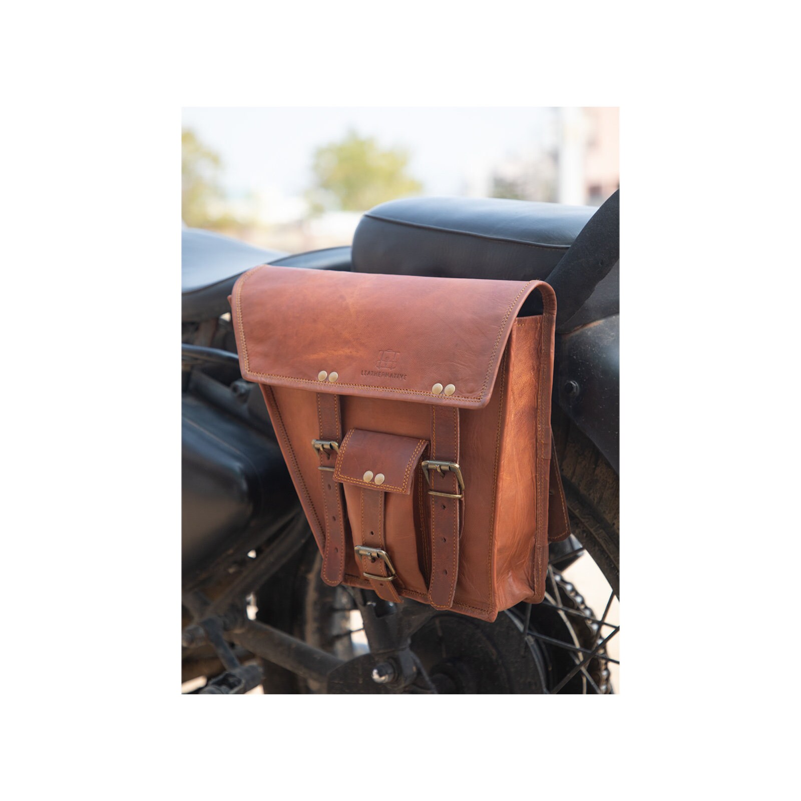 Leather Bike Bag Saddle Bag Set of 1 Bag Sports Bike Bag Etsy