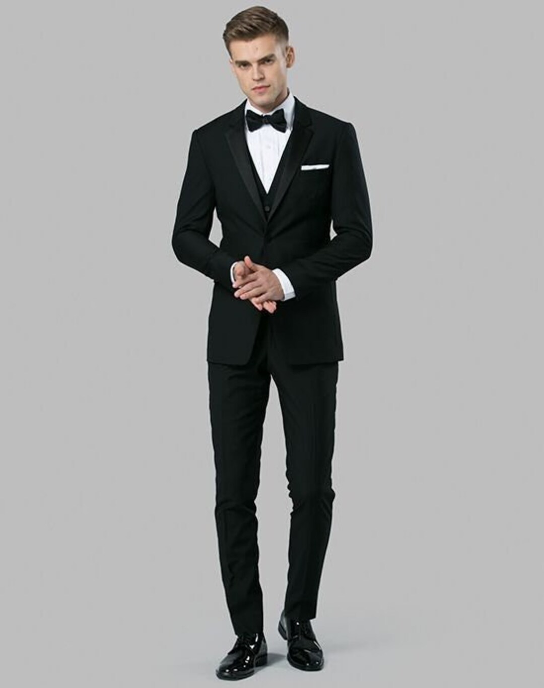 Black Notch Lapel Tuxedo Summer Wedding Suit Prom Suit for Men - Etsy