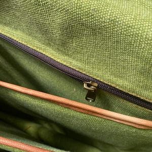 Leather Vertical Messenger Bag-MBLV