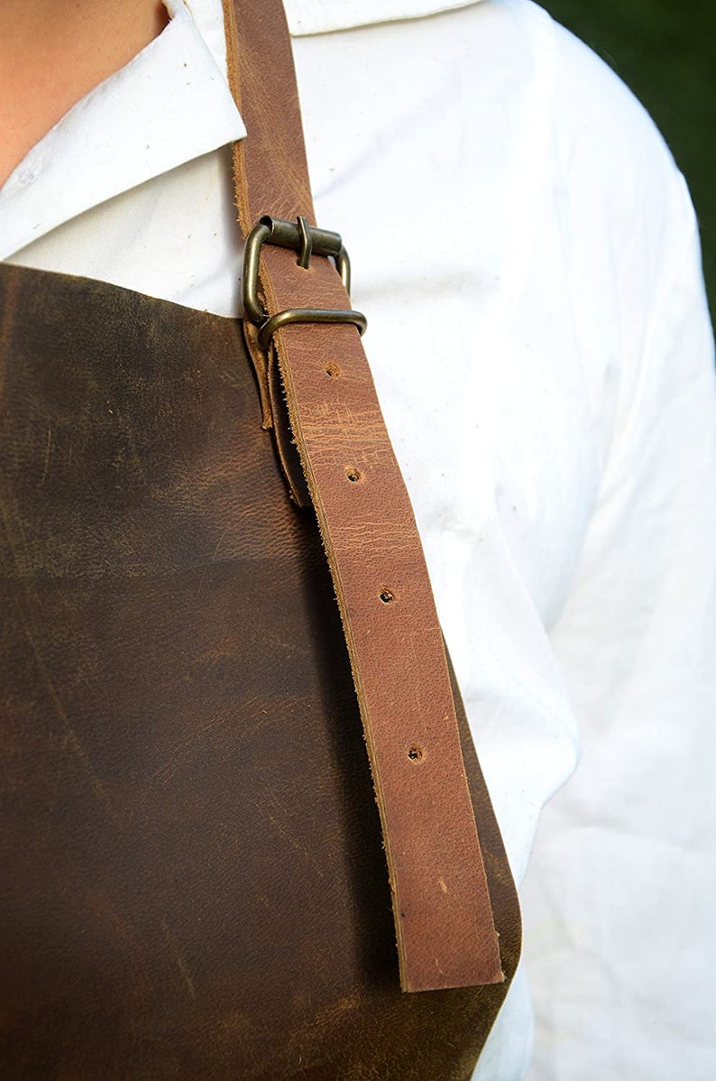 Premium Leather Tool Apron With Leather Pockets For Etsy