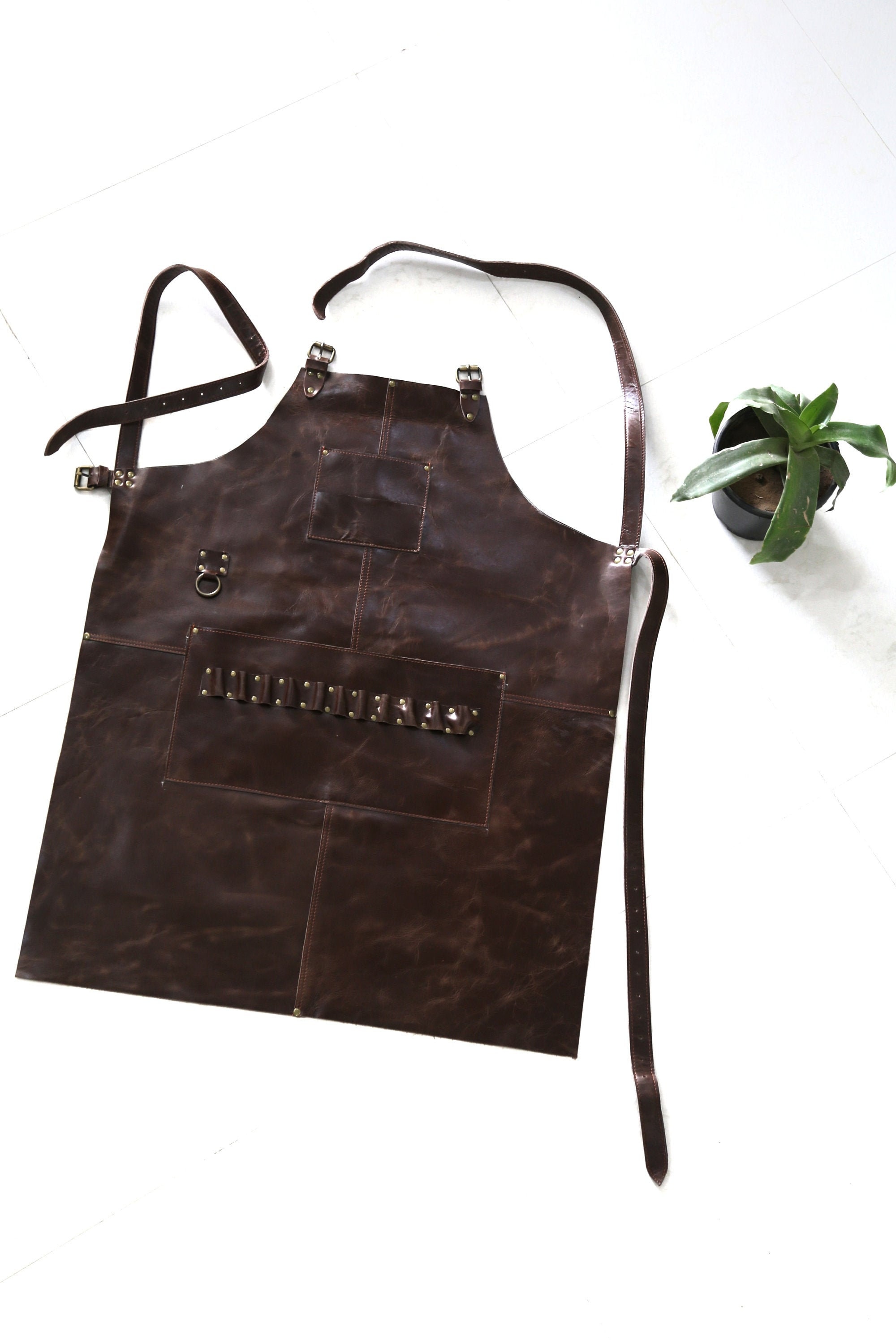 Wholesale Dark Brown Apron Coffee Shop Restaurant Barber Etsy Australia