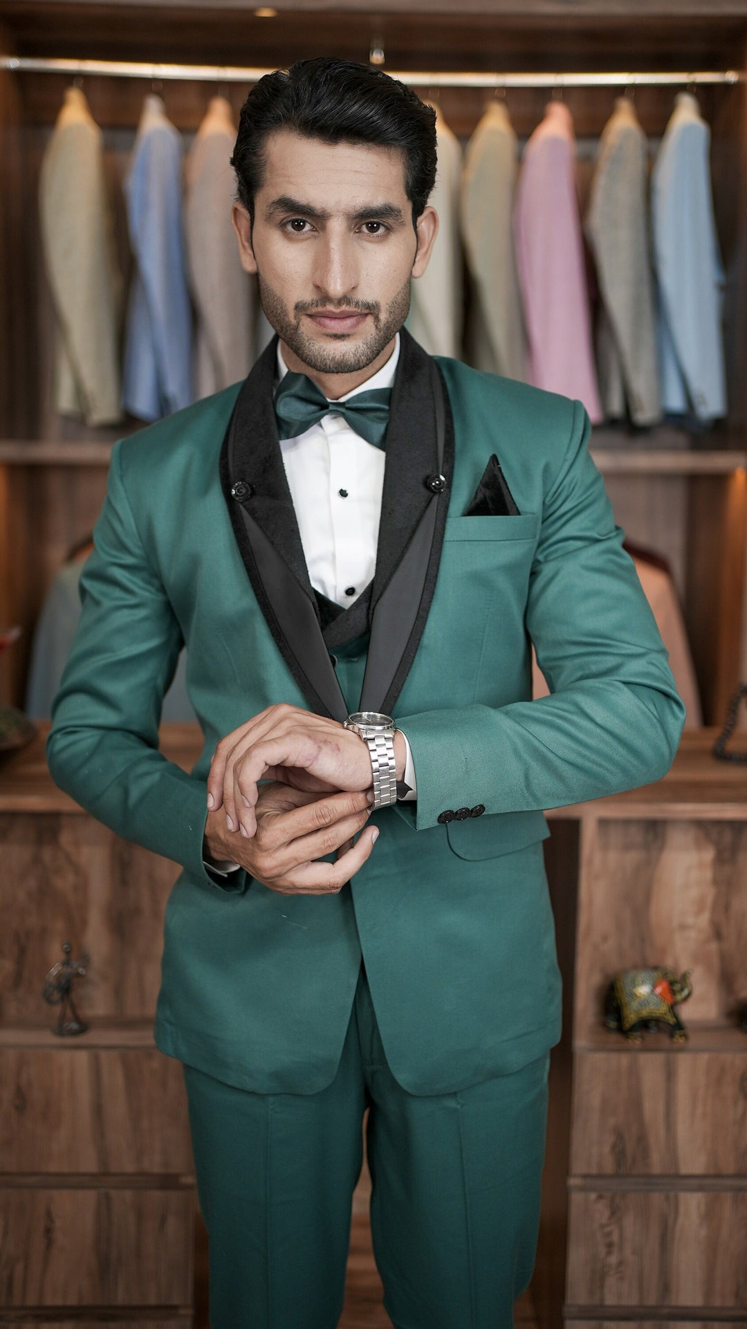 Man Green Suitsummer Dinner Prom Party Wear Suitwedding Etsy