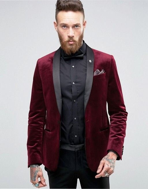 Mens Maroon Blazer - Etsy