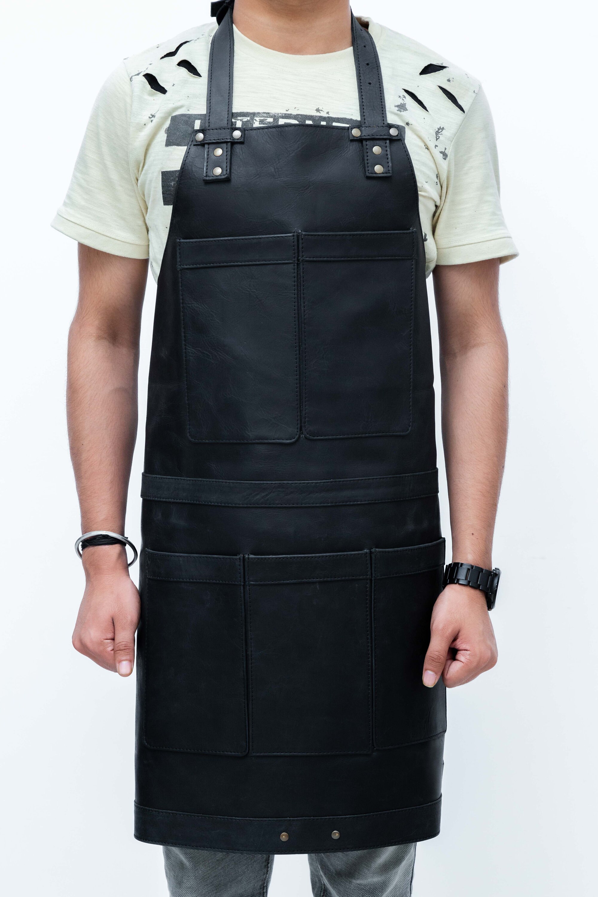 Brown Leather Apron for Blacksmiths Tradesmen Artisans Etsy