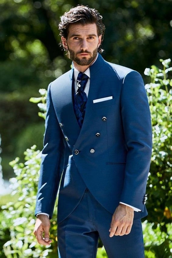 Men Blue Suit Wedding Suit Groom Wear Suit Prom Suit for Men - Etsy