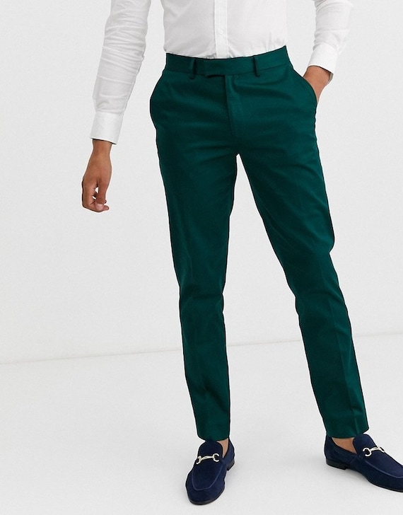 Pantalón formal para hombre - Verde GENERICO