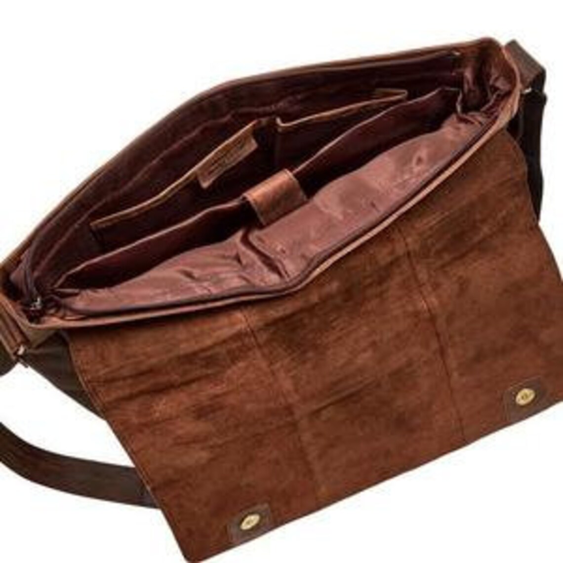Genuine Leather Messenger Bag College Bag Laptop Bag Shoulder Etsy