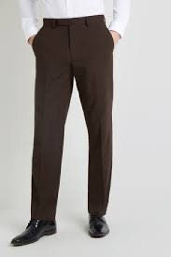 Formal Trouser: Explore Men Brown Cotton Formal Trouser on Cliths.com