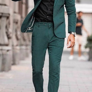 Man Suit-man Green Suit-wedding Suit-dinner Suit-party Wear - Etsy