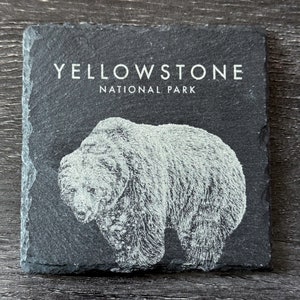 Wildlife Coasters Yellowstone Pack Set of 4/6/8 Square image 6