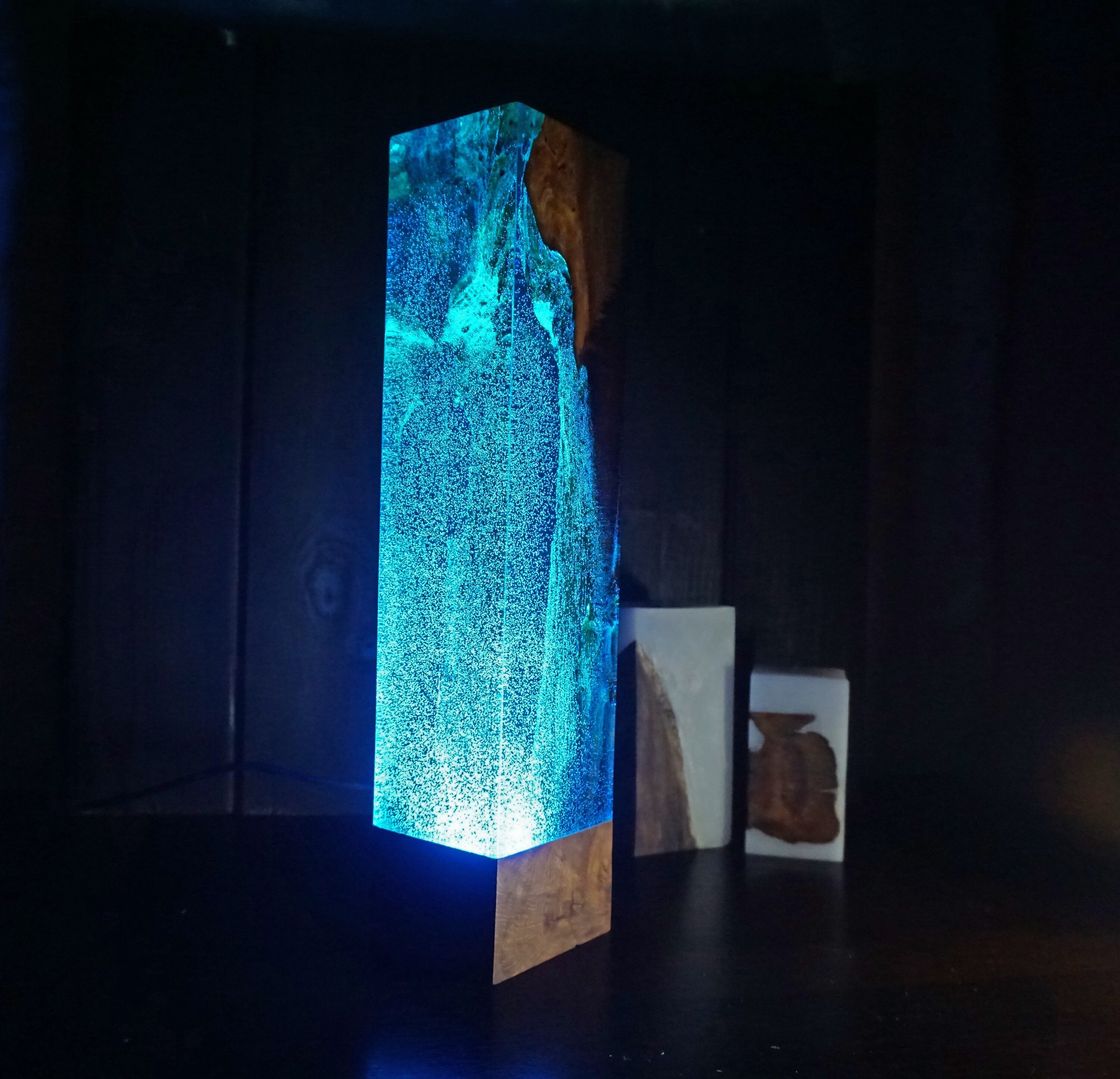 Seabed Resin Lamp Epoxy Wood Night Light Crafting Art Etsy