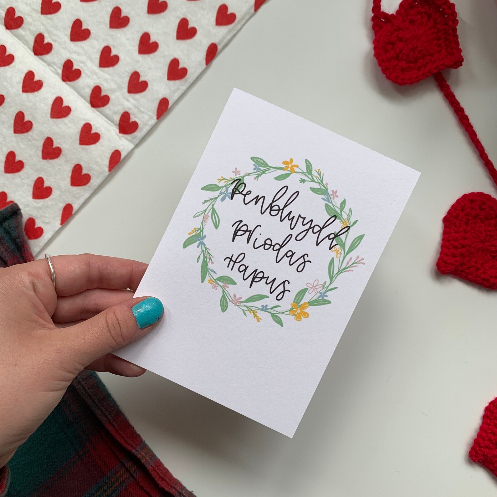 Welsh Happy Anniversary Card Penblwydd Priodas Hapus Welsh Etsy