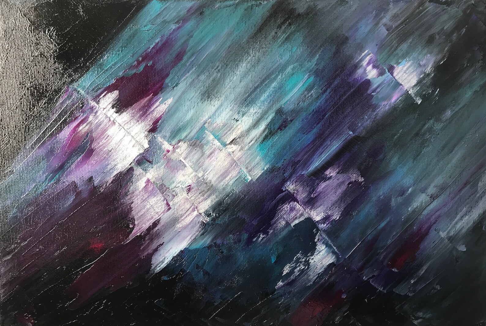 Random Abstract Oil Painting Original Contemporary Art | Etsy