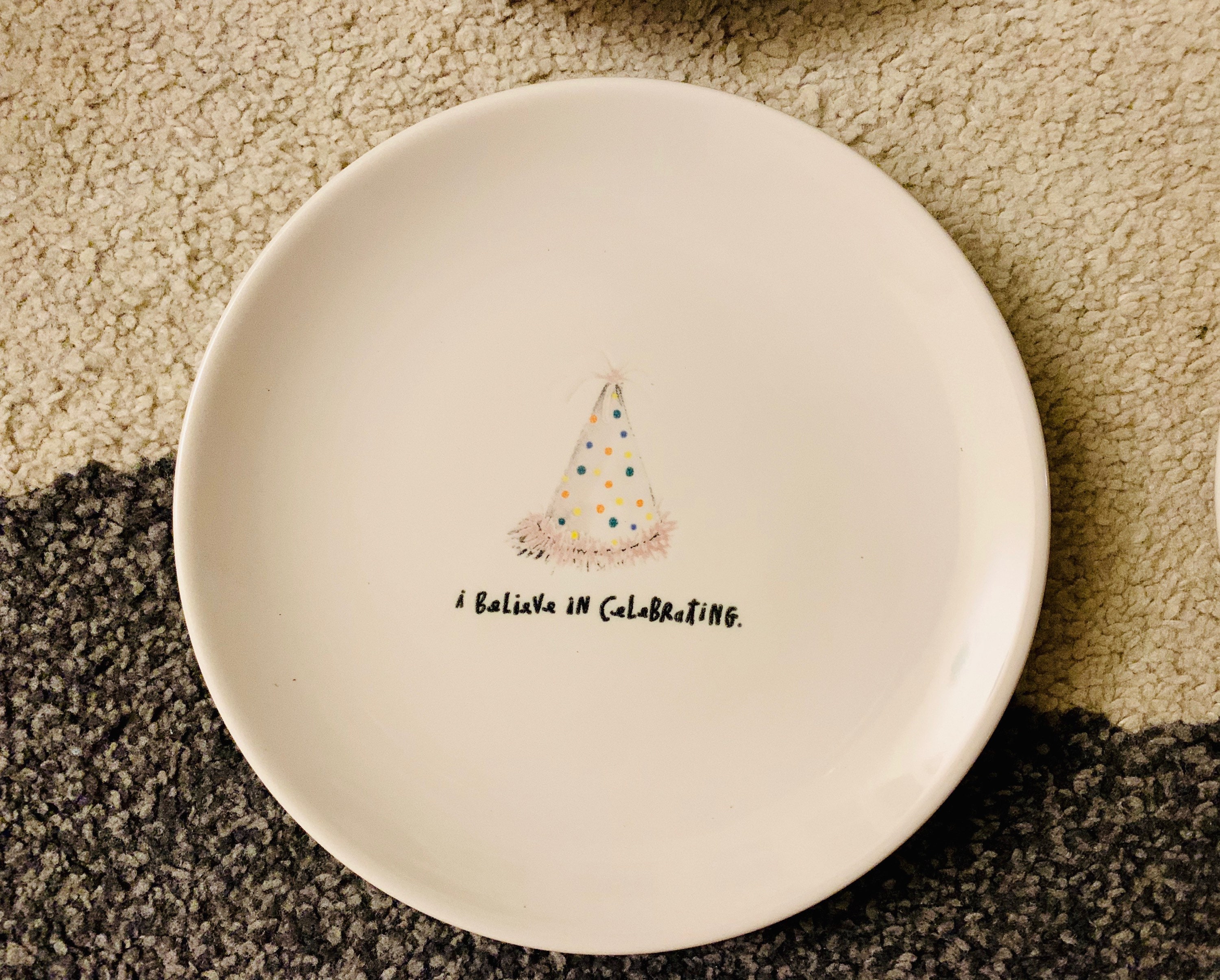 Rae Dunn Celebrating Set of 4 Appetizer Plates Etsy