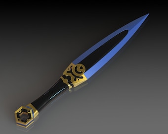 Kikoku Ninja Katana Kunai 3D Model Final Fantasy XI STL 3MF