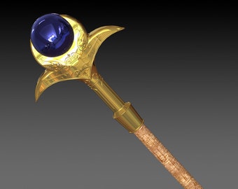 Elemental Staff 3D Model Final Fantasy XI STL 3MF