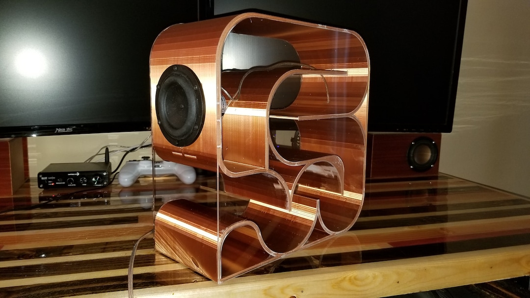 DSHGDJF Wooden Desktop Speakers 3.5mm AUX Input USB Power Comput 並行輸入品 JCCD 2.1 PC Speakers STL Digital Download - Etsy